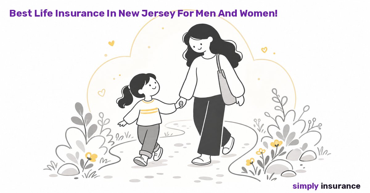 Illustration for Simply Insurance's article on best life insurance in new jersey